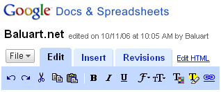 Google Docs combina Spreadsheets y Writely