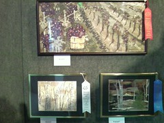 My grandmother's 3 entries in a local juried art show