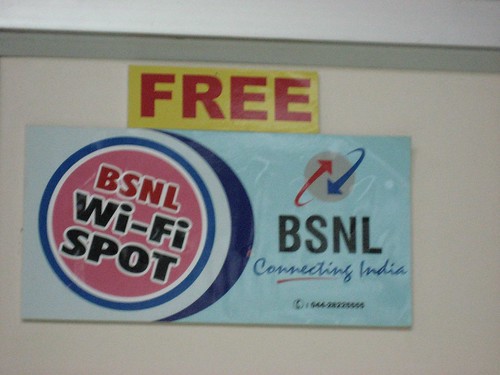 FREE Wi-Fi hotspot sign in Chennai Airport