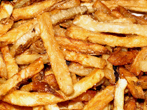 Pommes frites en gras de canard