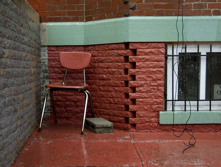 chair red brick: brooklyn