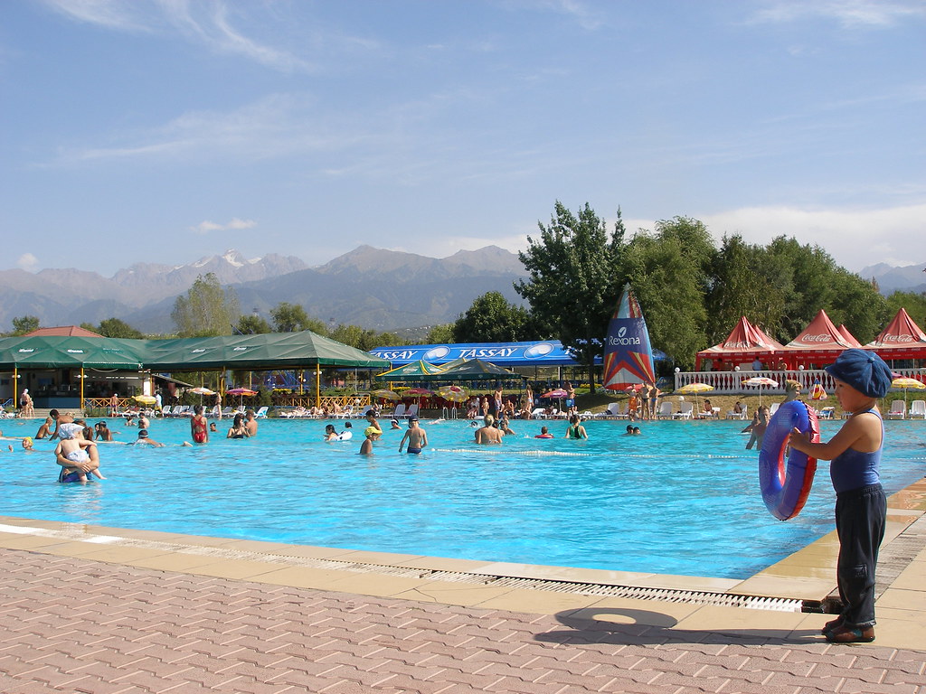 Public swimming pool, Almaty