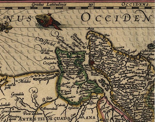 mapa  de Portugal de Fernando Álvares Seco - 1560