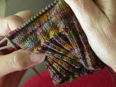 Mum knitting