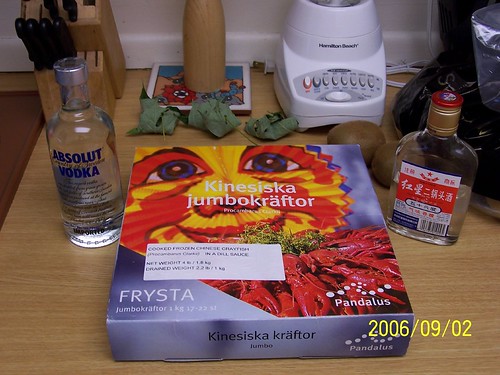 Crayfish and Vodka, a Swedish tradition