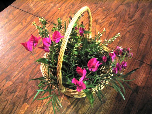 Local Flowers in a Basket
