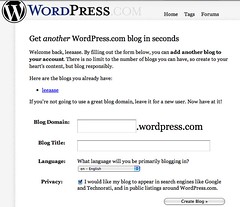 Wordpress Signup Page