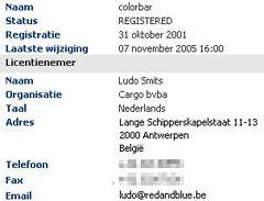 Colorbar: belgian spam