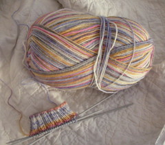 Trekking XXL Color #160 and start of a sock!