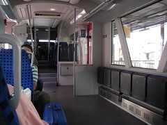 Room for bikes, strollers and wheelchairs on the train