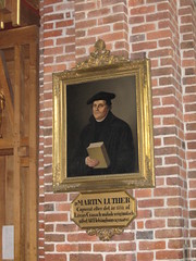 Painting of Martin Luther in Helsingborg church