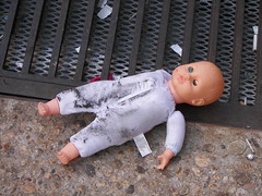 A discarded doll at the Brookland Metro