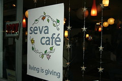 Seva Cafe Sign
