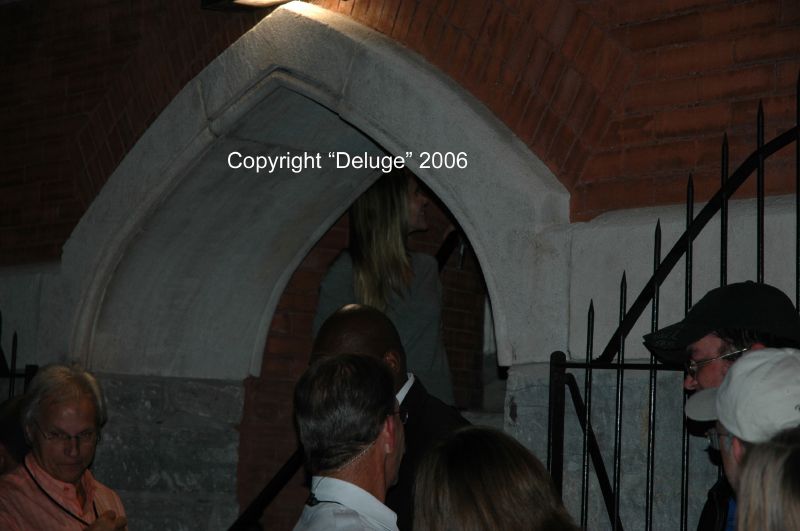 Post concert, Kristen leaving the venue, just ahead of Lindsey.