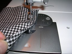 sewing the second line