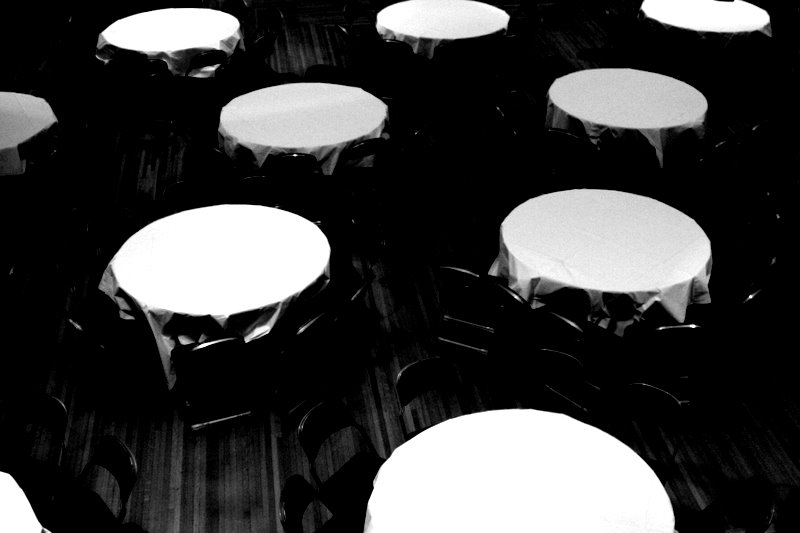 Tables spread out in the International House - Uchicago