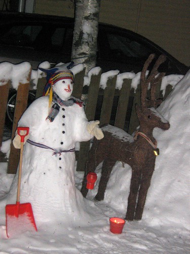 Snowman and Reindeer