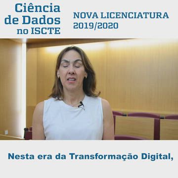 Ciência de Dados no ISCTE-IUL 2019/2020 com Ana Almeida e Catarina Marques