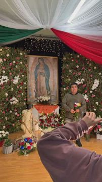 Nuestra Señora de Guadalupe en San Bernardo Church after mass dinner NYC USA Diciembre 12 2021