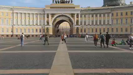 Video, Palace Square - Дворцовая площадь, Saint Petersburg, Russian Federation.