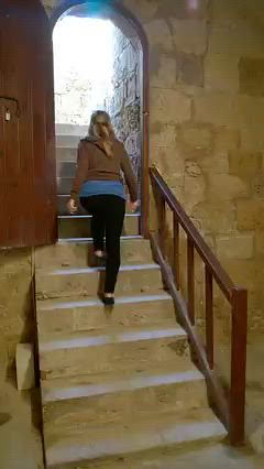 Video, Stairway To Heaven, Bellapais Abbey, Bellapais, Turkish Republic Of Northern Cyprus.