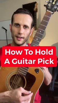 How To Hold A Guitar Pick using a Tik Pik The Pick That Sticks