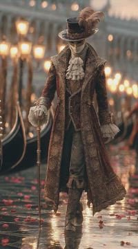 Venetian Masked Gentleman in Venice