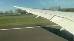 KLM Royal Dutch Airlines Flight KL 0677 Taking Off From Amsterdam, Netherlands (AMS) to Calgary, Canada (YYC), Amsterdam Airport Schiphol, (AMS), Netherlands (Movie)