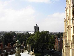 View from the roof of York Minster