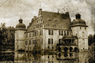 The old moated castle