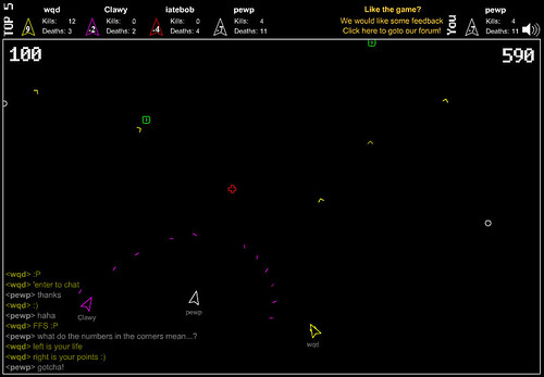 Multiplayer Asteroids