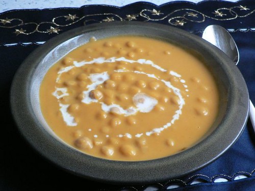 Curried sweet potato soup