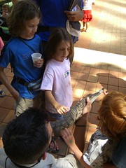 Caleb and Anna with Fresh water Croc