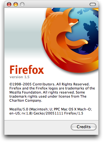 About Firefox 1.5