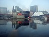 Relections of a Pier on the Baltimore harbor