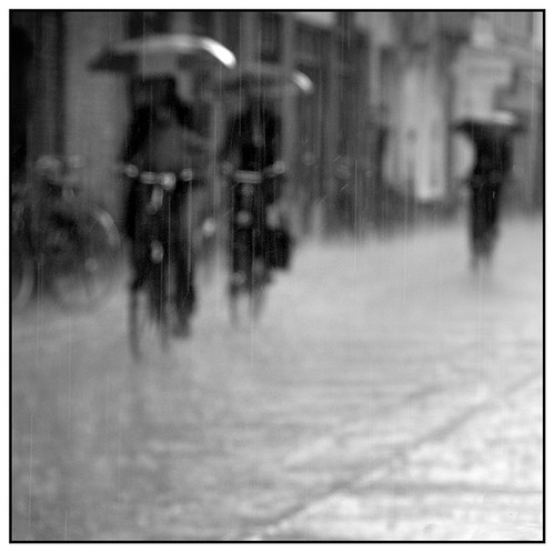 Cycling through the rain