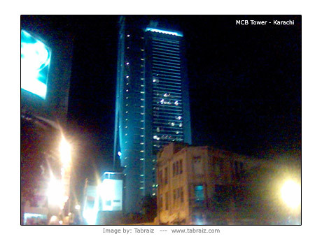 MCB Tower by Night - Karachi, Pakistan
