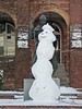Snowman in Front of Alumni Hall