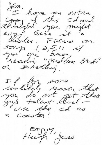 Letter from Mark.