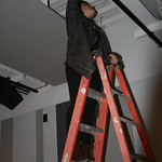 Margaret McCall - Box Office Manager, Writers Theatre's New Building's Ceremonial Beam-Signing.