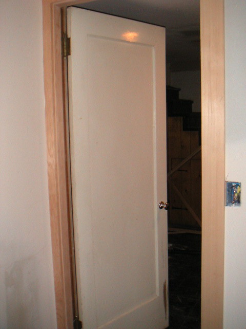 New Trim Around Utility Room Door