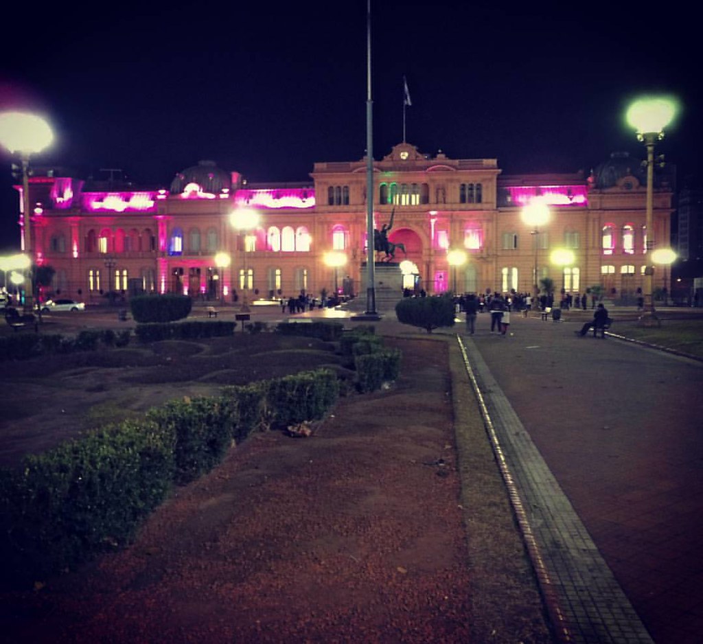 Casa Rosada Nocturna