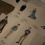 Costume renderings by Costume Designer Rachel Anne Healy at the first rehearsal for ARCADIA at Writers Theatre.