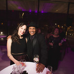 Actor Emily Berman and Director Ron OJ Parson  at the Grand Opening Gala for the new Writers Theatre, Feb 8, 2016.  Photo by Joe Mazza - brave lux.