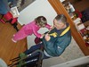 Adriana Helps Dad with his Coat