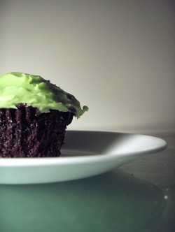 Laura Secord inspired Frosted Mint Cupcake