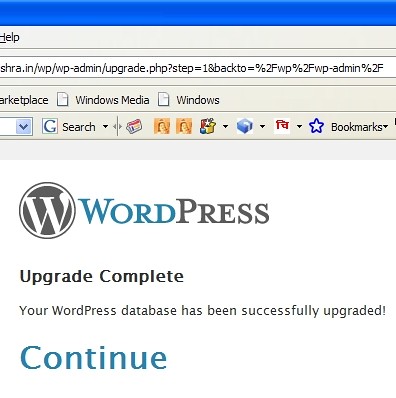 WordPress 2.5 Upgrade