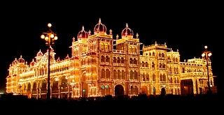 Mysore Palace on eve of Dasara (Vijayadashami Dussehra Day)