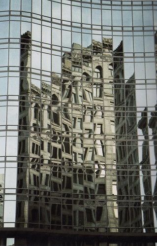 reflected building