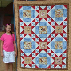 Brielle and Quilt